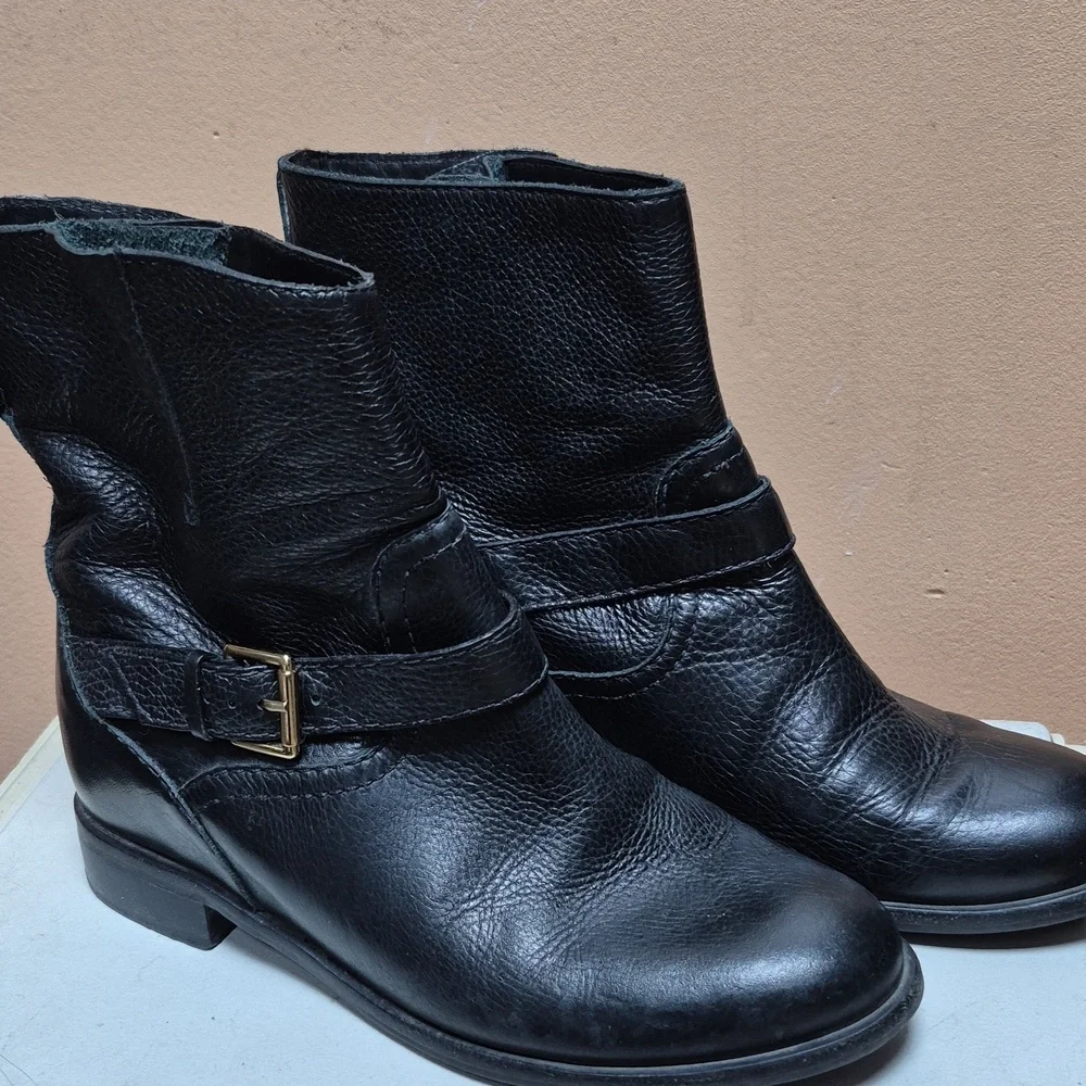 KATE SPADE- LEATHER ANKLE BOOTIES - Picture 5 of 9